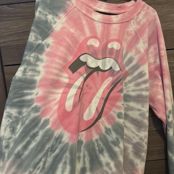 Tie Dye Rolling Stones sweater - Picture 4 of 5